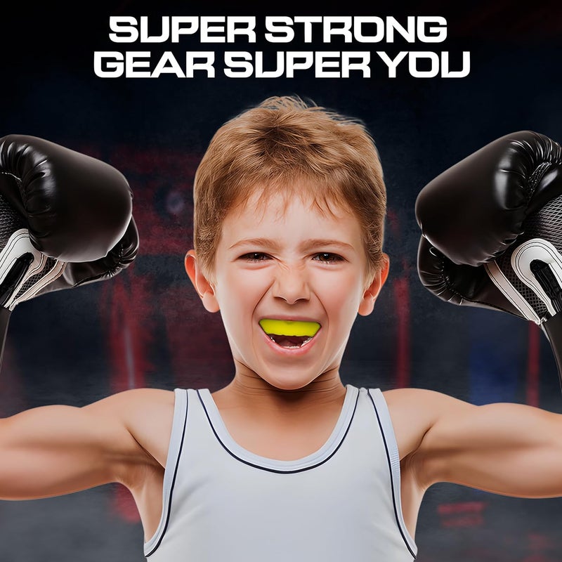 BFS IMPEX Sports Mouth Guard for Kids,Youth,Boys,Girls,Child Teen Mouthguard with Case (BPA Free) for Boxing, Martial Arts,MMA Karate,Lacrosse,Football,Soccer and All Contact Sports (Yellow) - Image 5
